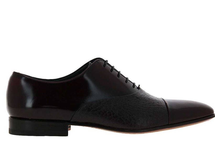 Oxfords | Moreschi Moreschi Lace-Up Digione Burgundy Pecc/Calf