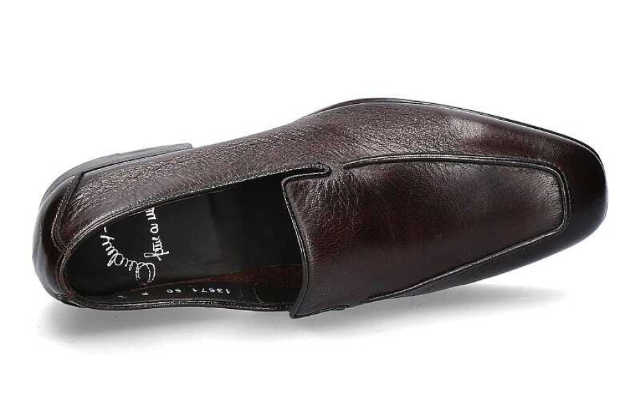 Loafers | Santoni Santoni Slipper Leahter Dark Brown