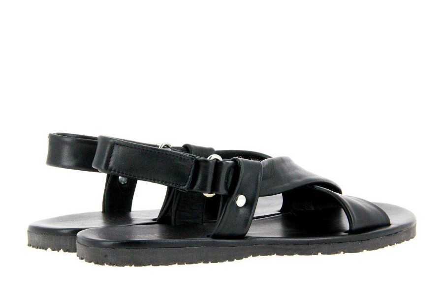 Sandals | Emozioni Emozioni Sandal Leahter Black M5478