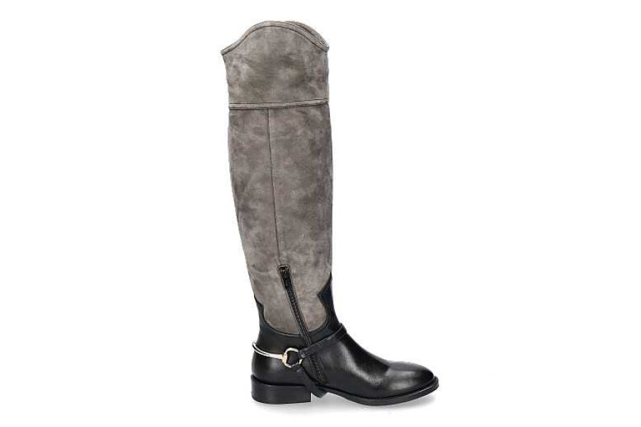 Boots | Le Pepé Le Pepe Boots Camoscio Fango Nappa Nero