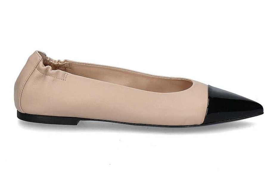 Ballet Flats | Kennel und Schmenger Kennel & Schmenger Ballerina Greta Softlack Nappa- Schwarz/Nude