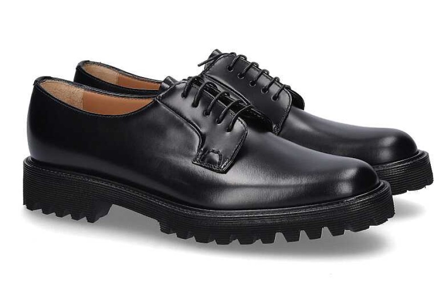 Flats | Church's Church'S Lace-Up Shannon Rois Calf Black