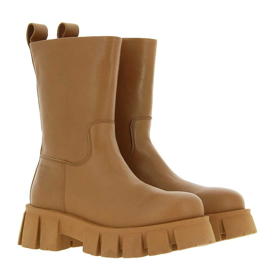 Booties | Marc O'Polo Marc O'Polo Boots Chunky Caramel