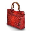 Hand Bags | Silvano Biagini Biagini Handle Bag Pitone Rosso 9024- Rot