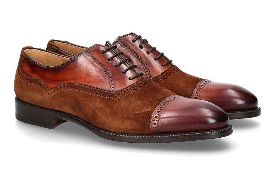 Oxfords | Magnanni Magnanni Lace-Up Wellington Antihumo Conac