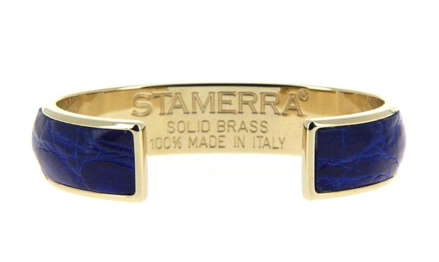 Bracelets | Stamerra Stamerra Bracelet Vero Genuine Croco Gold Elettrico