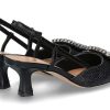 Pumps | Roberto Festa Roberto Festa Sling Pumps Stefi Raffia Nero Nappa Nero