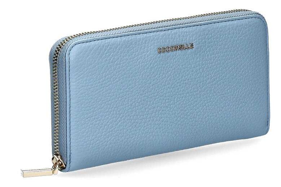 Wallets | Coccinelle Coccinelle Wallet Metallic Soft Aquarelle Blue