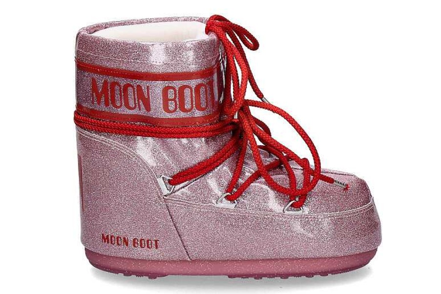 Booties | Moon Boot Moon Boot Snow Boot Icon Low Glitter- Pink