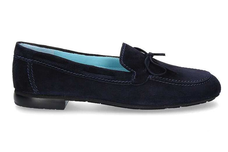 Flats | Thierry Rabotin Thierry Rabotin Slipper Bea Camoscio Navy