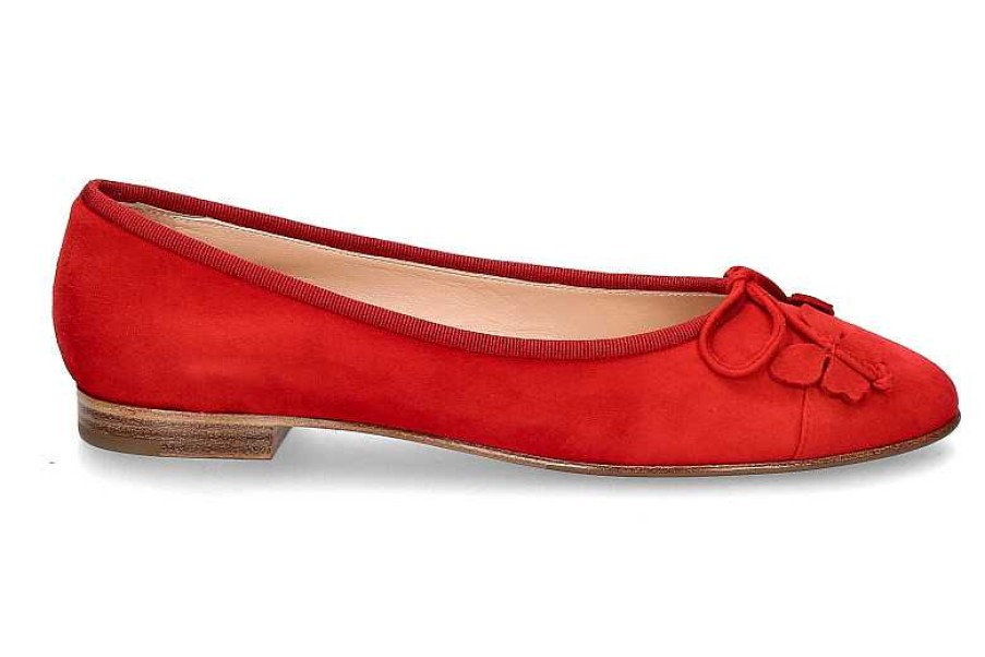 Ballet Flats | Unützer Unutzer Ballerina Bolla Camoscio Rosso