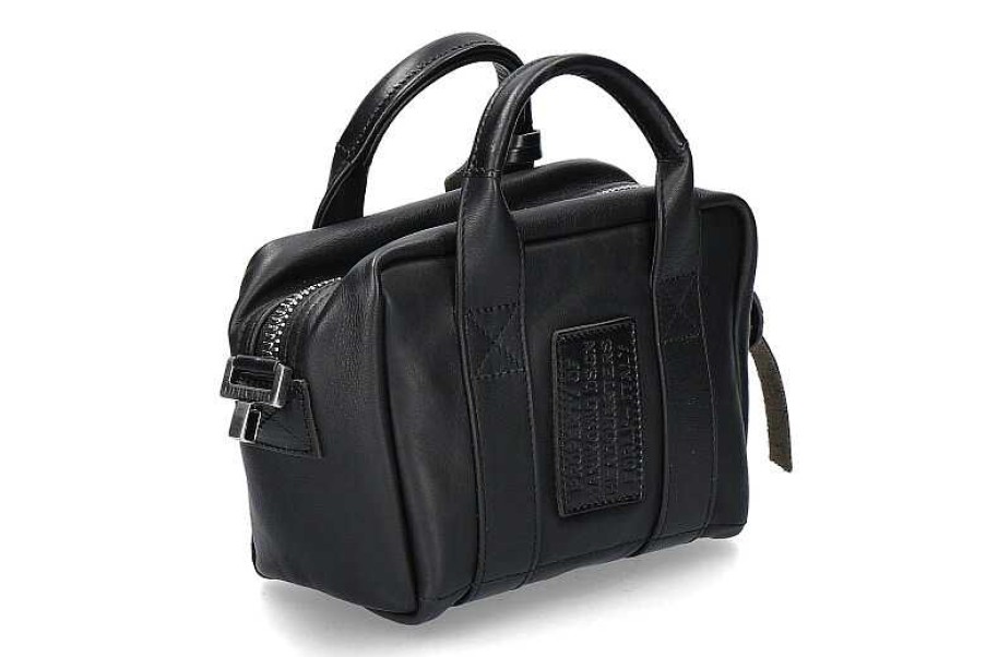 Hand Bags | Manikomio Manikomio Shoulder Bag Monochrome Icon- Black