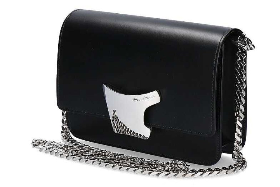 Hand Bags | Santoni Santoni Crossbody Bag Aaub N01- Schwarz