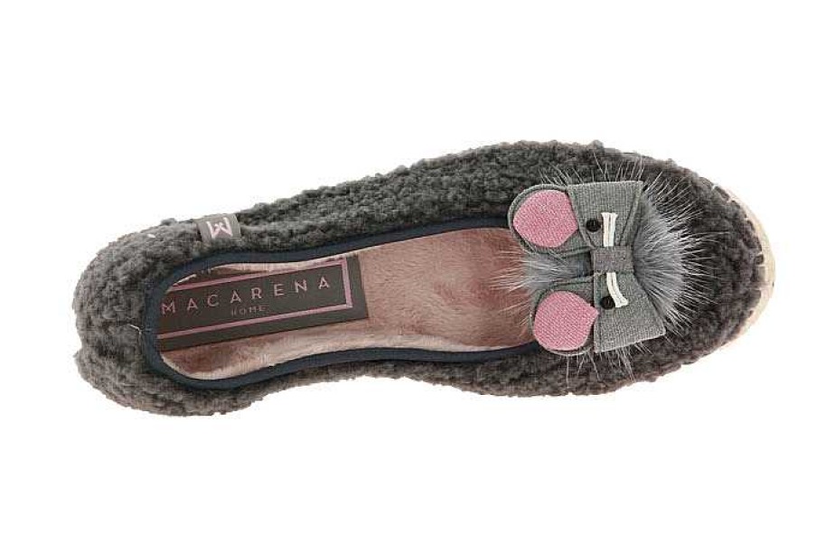 Warm Lining | Macarena Macarena House Shoe Arya10 Gris