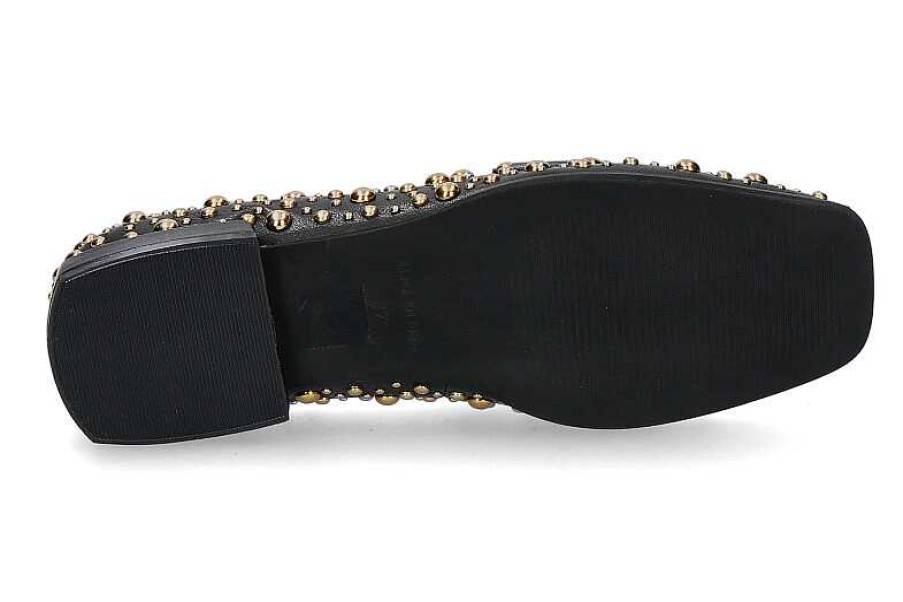 Flats | Alma en pena Alma En Pena Loafer 175 Black Golden Dots- Schwarz/ Gold