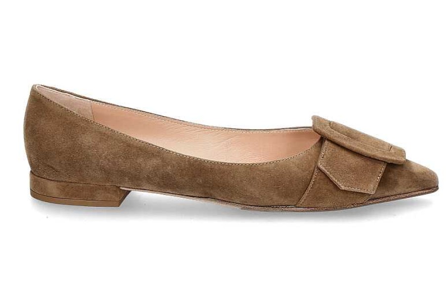 Flats | Unützer Unutzer Slipper Camoscio Taupe