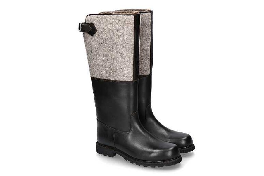 Warm Lining | Ludwig Reiter Ludwig Reiter Boots Lined Forsterstiefel Dunkelbraun Grau