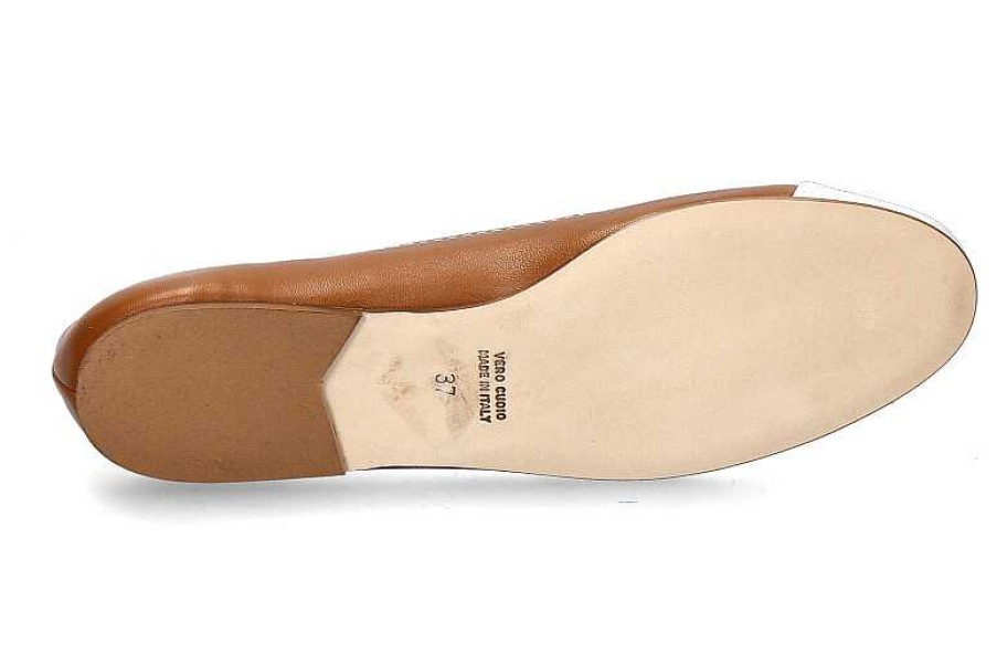 Ballet Flats | Status Status Ballerina Glossy Brandy Bianco