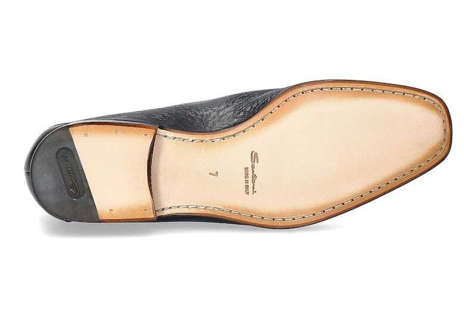 Loafers | Santoni Santoni Slipper Mcag Leather Black