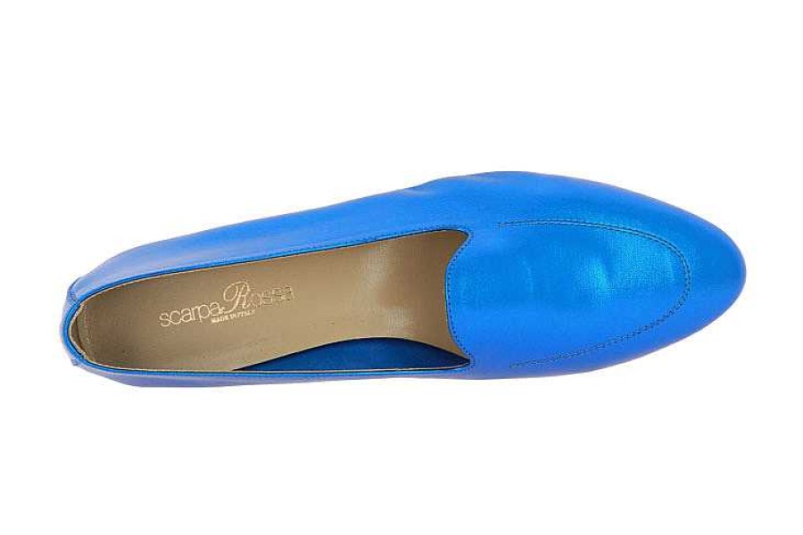 Flats | ScarpaRossa Scarparossa Slipper Benito Laminato Blue Royal