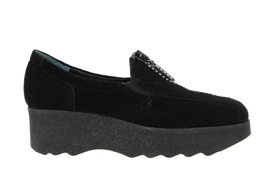 Flats | Fernando Pensato Fernando Pensato Plateauschuh "Miracle Velvet Nero"