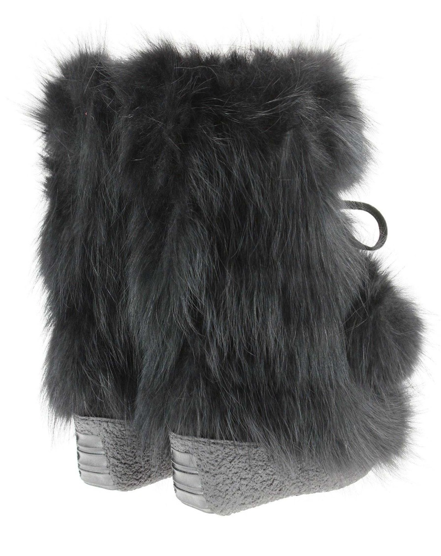 Warm Lining | Diavolezza Diavolezza Fur Boots "New Yourk Fox Nero"