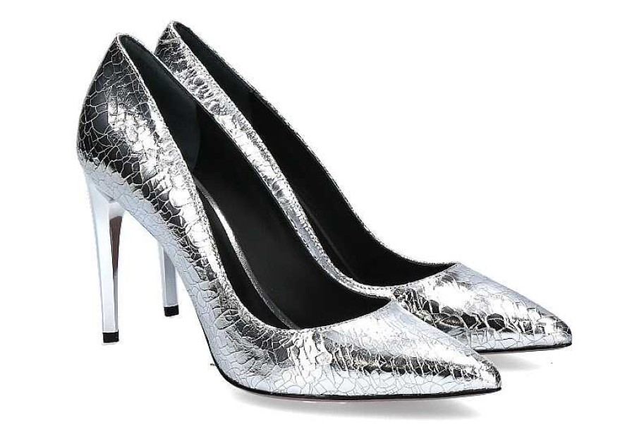 Pumps | Evaluna Evaluna Pumps Crac Lame Argento