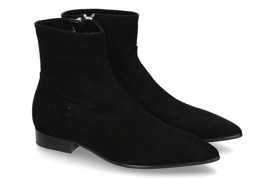 Ankle Boots | Pomme D'Or Pomme D'Or Ankle Boots Camoscio Nero 2131