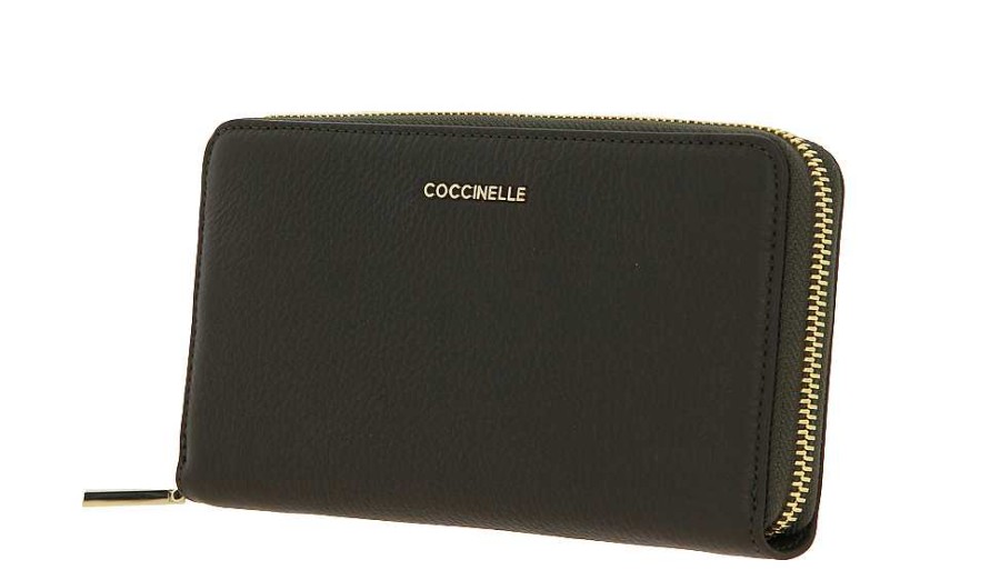 Wallets | Coccinelle Coccinelle Wallet Wall Grain Lea Bark Metallic Soft