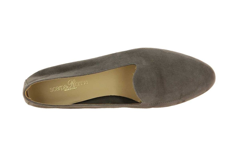 Flats | ScarpaRossa Scarparossa Slipper Camoscio Queen Grigio Marrone