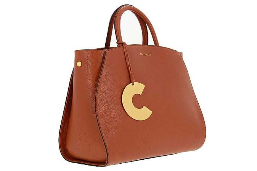 Hand Bags | Coccinelle Coccinelle Bag Concrete Medium Caramel