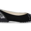 Ballet Flats | Mania Mania Ballerina Naplack Camoscio Nero