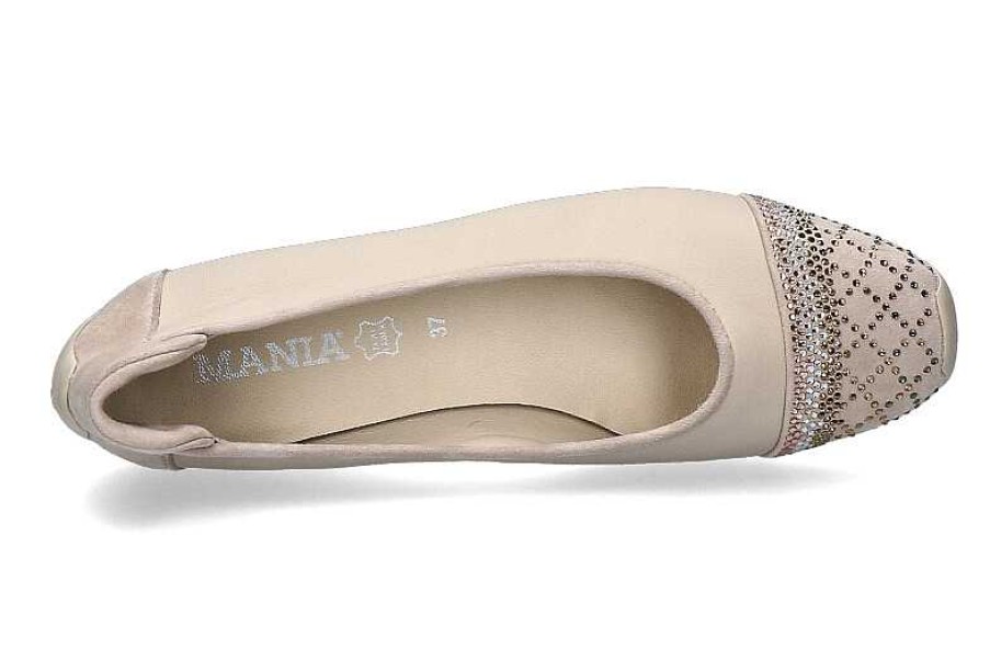 Ballet Flats | Mania Mania Ballerina Camoscio Beige