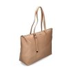 Hand Bags | Coccinelle Coccinelle Shopper Grain Leather Gleen Toasted