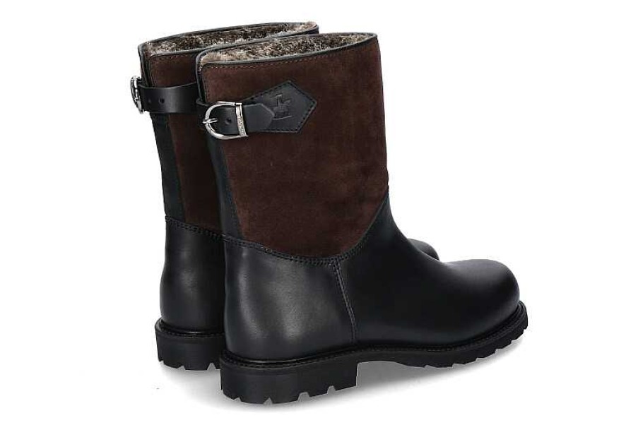 Warm Lining | Ludwig Reiter Ludwig Reiter Boots Lined Senner Juchtenleder Schwarz Dunkelbraun