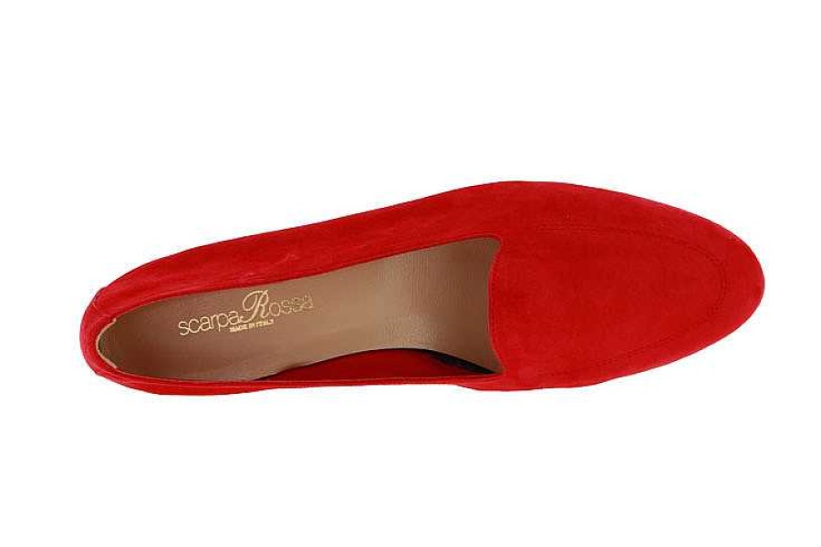 Flats | ScarpaRossa Scarparossa Slipper Benito Camoscio Rosso