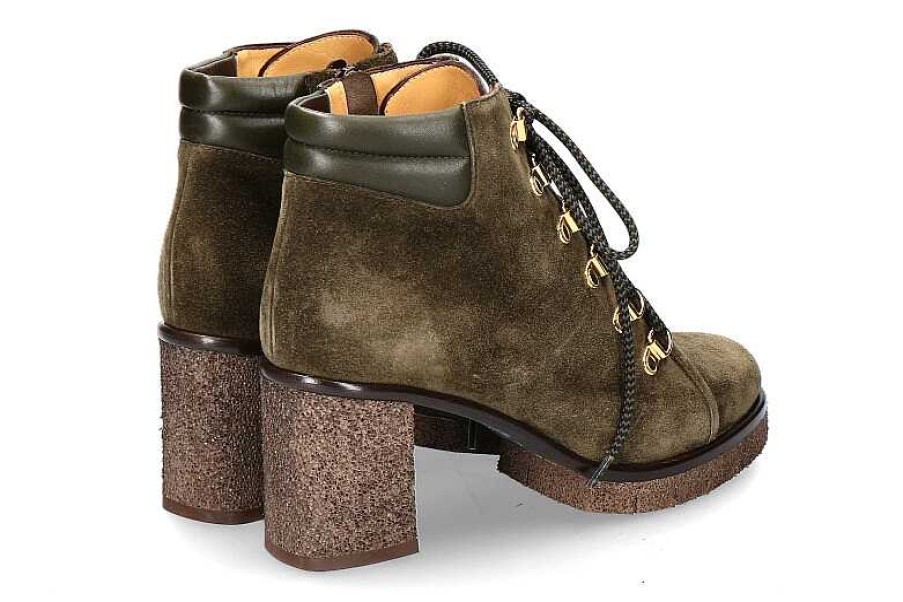 Booties | Truman's Truman'S Ankle Boots London Kaki Rodeo Foresta