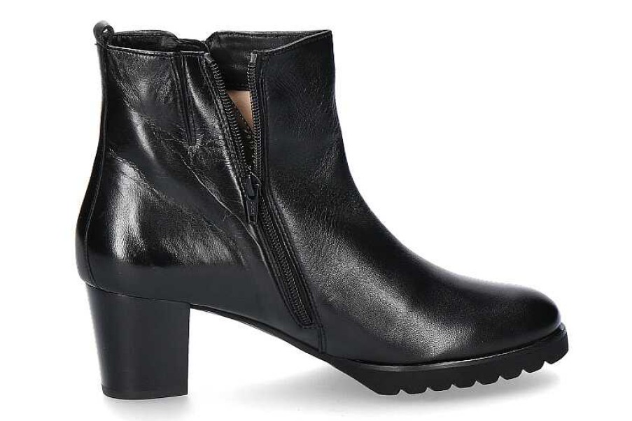 Ankle Boots | Hassia Hassia Ankle Boots Turin Weite-H Leder Schwarz