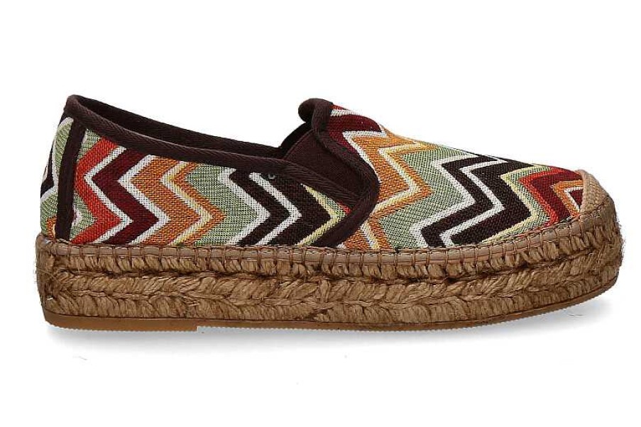 Espadrilles | Vidorreta Vidoretta Espadrilles Marron Zickzack