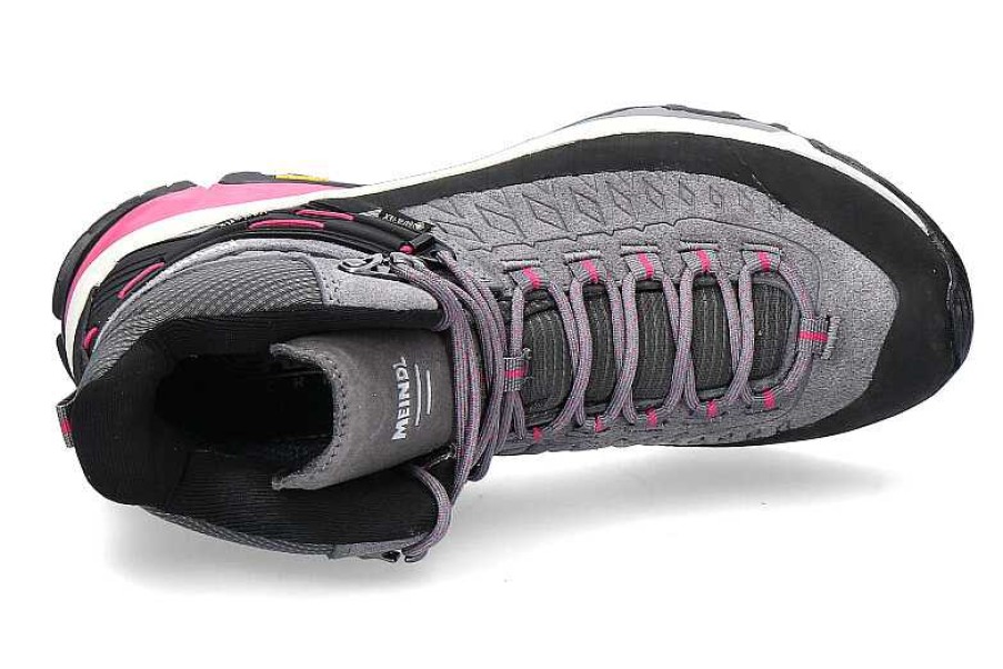 Lace-Up | Meindl Meindl Women'S Hiking Boots Top Trail Mid- Grau/ Magenta