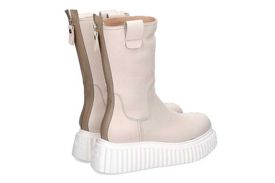 Boots | AGL Attilio Giusti Leombruni Agl Combat Boots Nappa Milk Cream