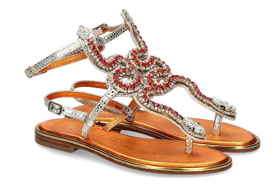 Sandals | Paola Fiorenza Paola Fiorenza Sandals Pitone Oro Orange