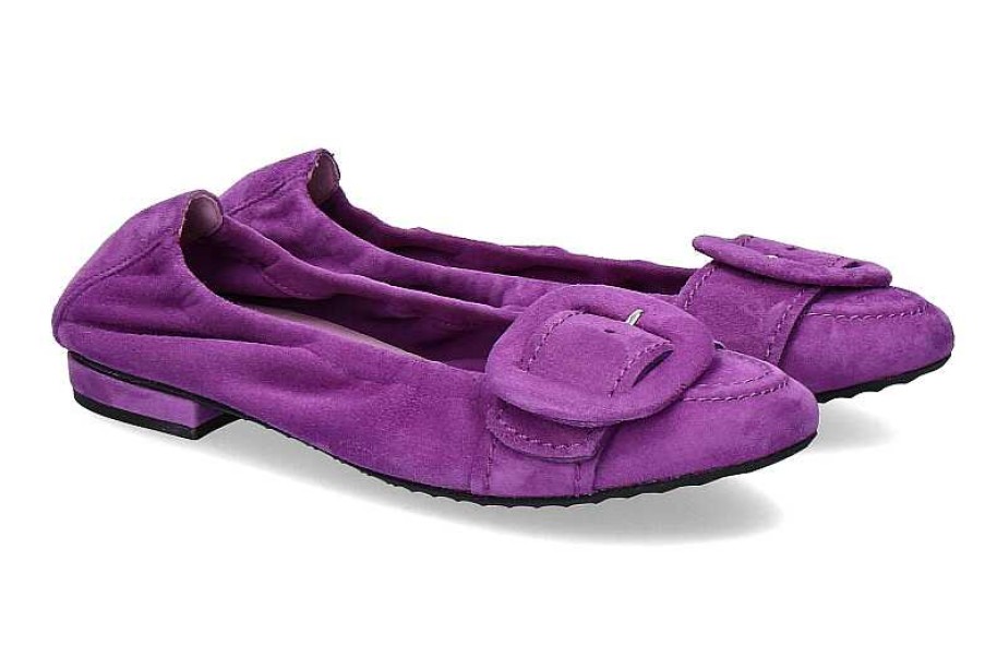 Ballet Flats | Kennel und Schmenger Kennel Und Schmenger Ballerina Malu Samtziege Violet