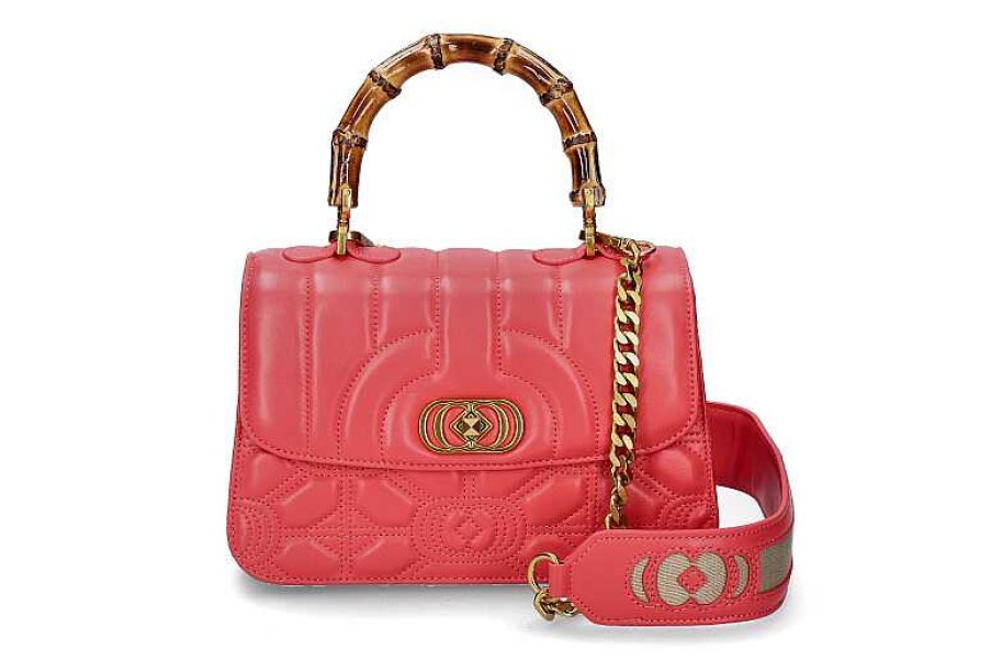 Hand Bags | La Carrie La Carrie Handle Bag Leather Coral