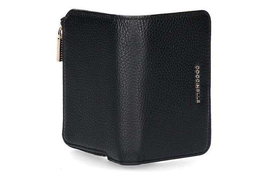 Wallets | Coccinelle Coccinelle Wallet Leder Metallic Soft Noir