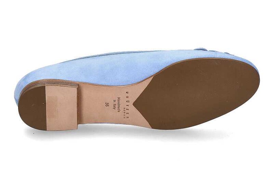 Ballet Flats | Unützer Unutzer Ballerina Farfalla Camoscio Cielo