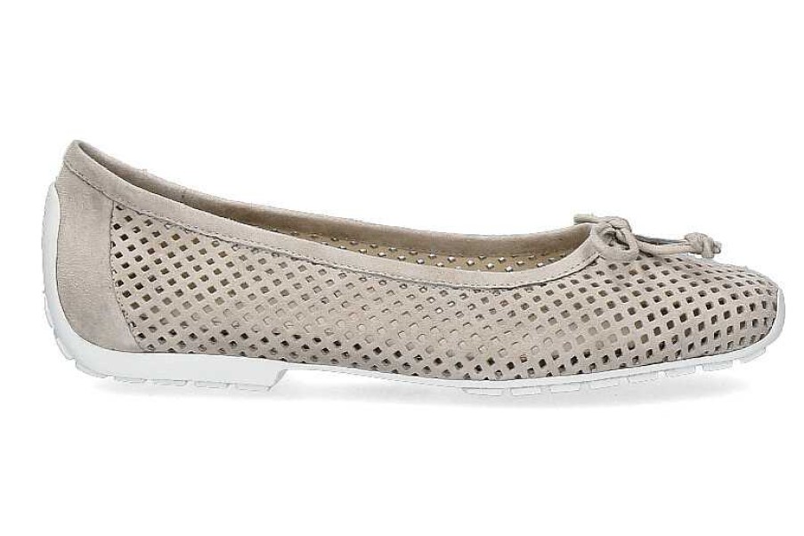 Ballet Flats | Mania Mania Ballerina Lilly Perforato Grigio