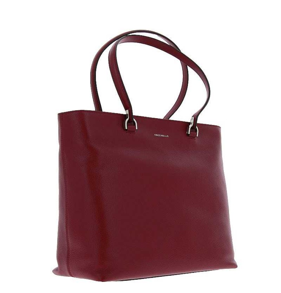 Hand Bags | Coccinelle Coccinelle Shopper Borsa Vittelo Grape Keyle