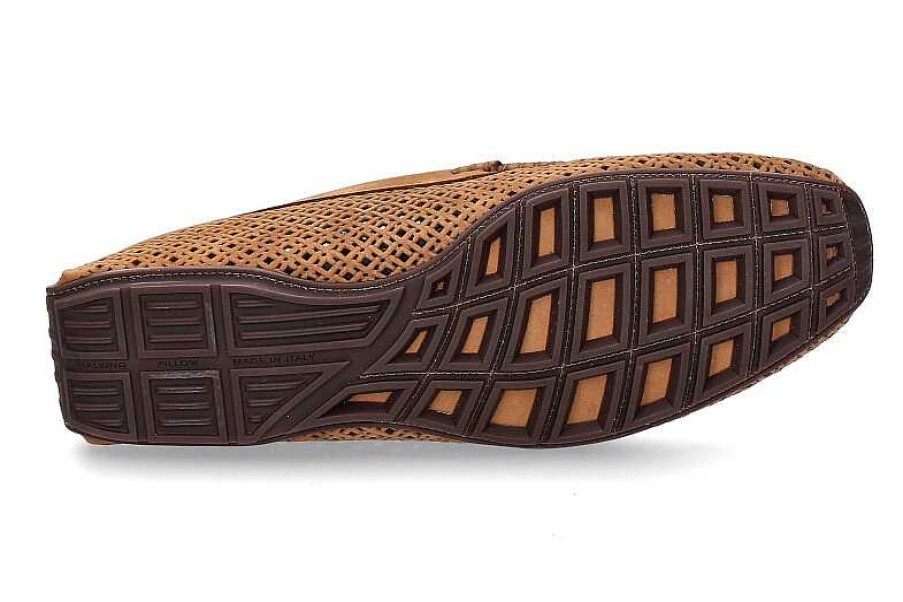 Moccasins | Aldo Brue Aldo Brue Moccasin Nubuk Soft Cognac