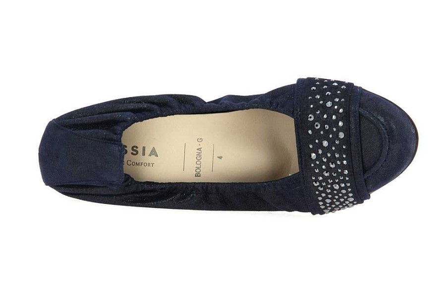 Ballet Flats | Hassia Hassia Ballerina Bologna Weite-G Leder Ocean